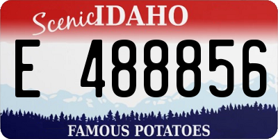 ID license plate E488856