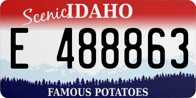 ID license plate E488863