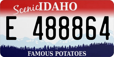ID license plate E488864