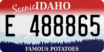 ID license plate E488865