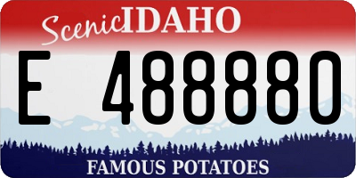 ID license plate E488880