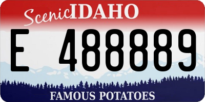 ID license plate E488889
