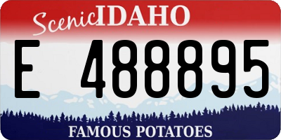 ID license plate E488895
