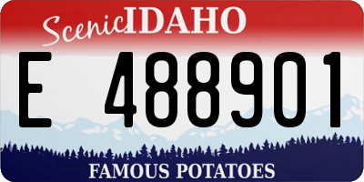 ID license plate E488901