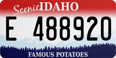 ID license plate E488920