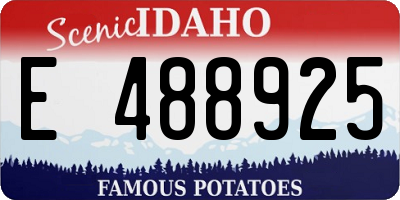 ID license plate E488925