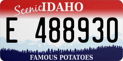 ID license plate E488930