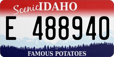 ID license plate E488940