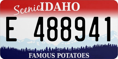 ID license plate E488941