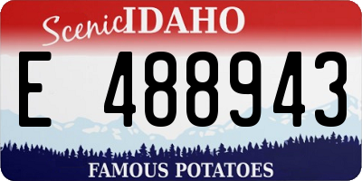 ID license plate E488943