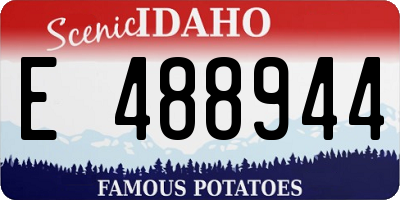 ID license plate E488944