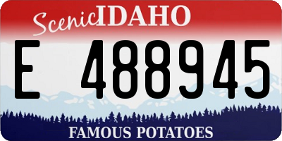 ID license plate E488945