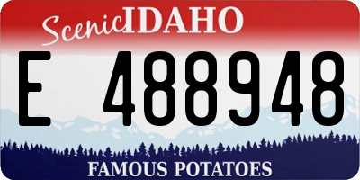 ID license plate E488948