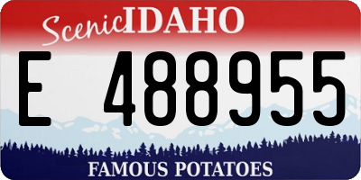 ID license plate E488955