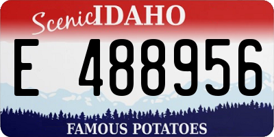 ID license plate E488956