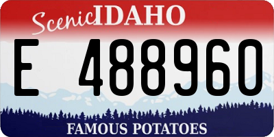 ID license plate E488960