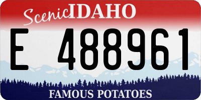 ID license plate E488961