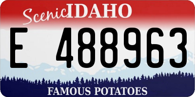 ID license plate E488963
