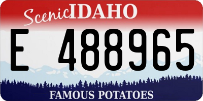 ID license plate E488965