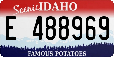 ID license plate E488969