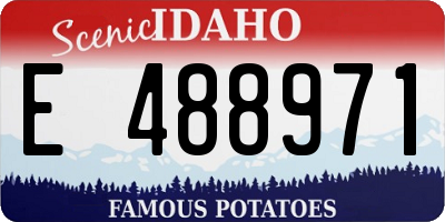 ID license plate E488971