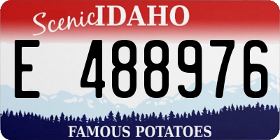 ID license plate E488976