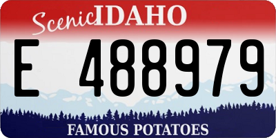 ID license plate E488979