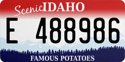 ID license plate E488986