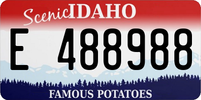 ID license plate E488988