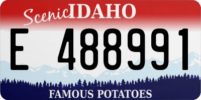 ID license plate E488991