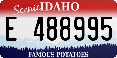 ID license plate E488995