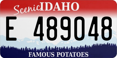 ID license plate E489048