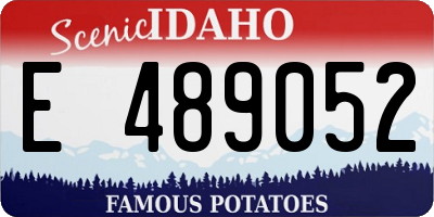 ID license plate E489052
