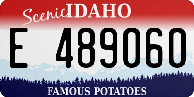 ID license plate E489060