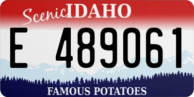 ID license plate E489061