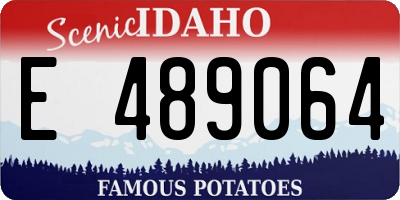 ID license plate E489064