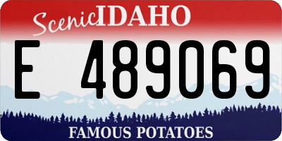 ID license plate E489069