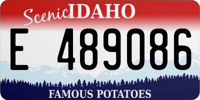 ID license plate E489086