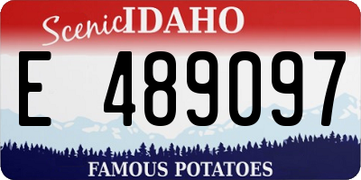 ID license plate E489097