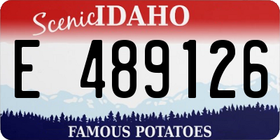 ID license plate E489126