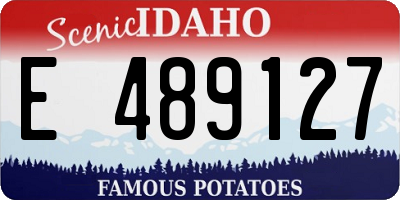 ID license plate E489127