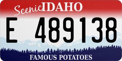 ID license plate E489138