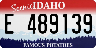 ID license plate E489139