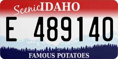 ID license plate E489140