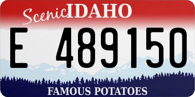 ID license plate E489150