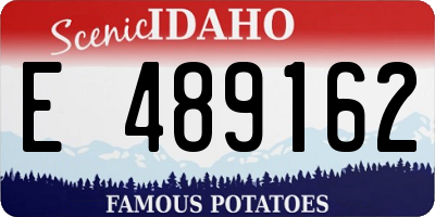 ID license plate E489162
