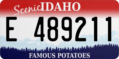 ID license plate E489211
