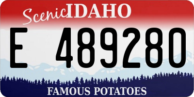 ID license plate E489280