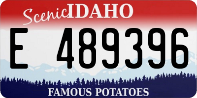 ID license plate E489396