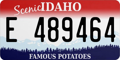 ID license plate E489464